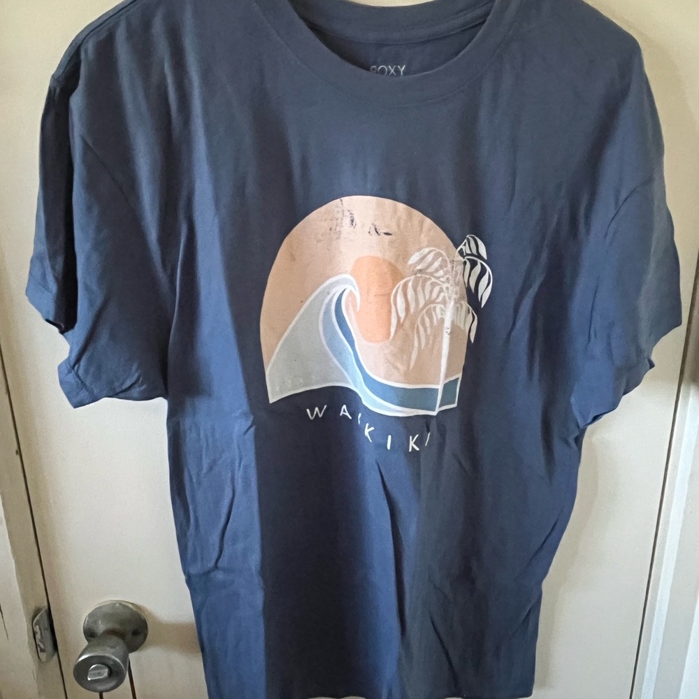 Roxy Blue Waikiki Graphic T-Shirt